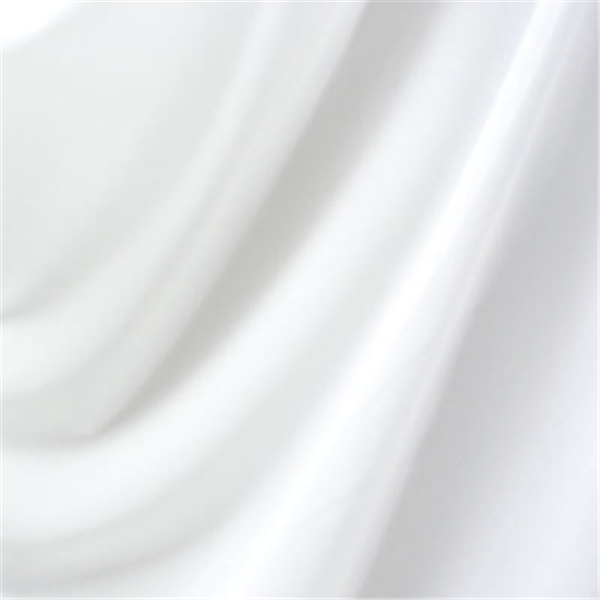 White Shiny Tricot Bolt Fabric