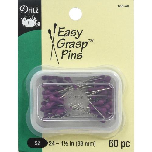 Dritz Easy Grasp Pins (Purple 60/Pkg)