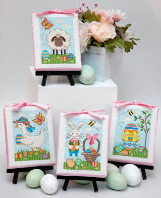 Easter Cuties Cross Stitch Pattern by Tiny Modernist