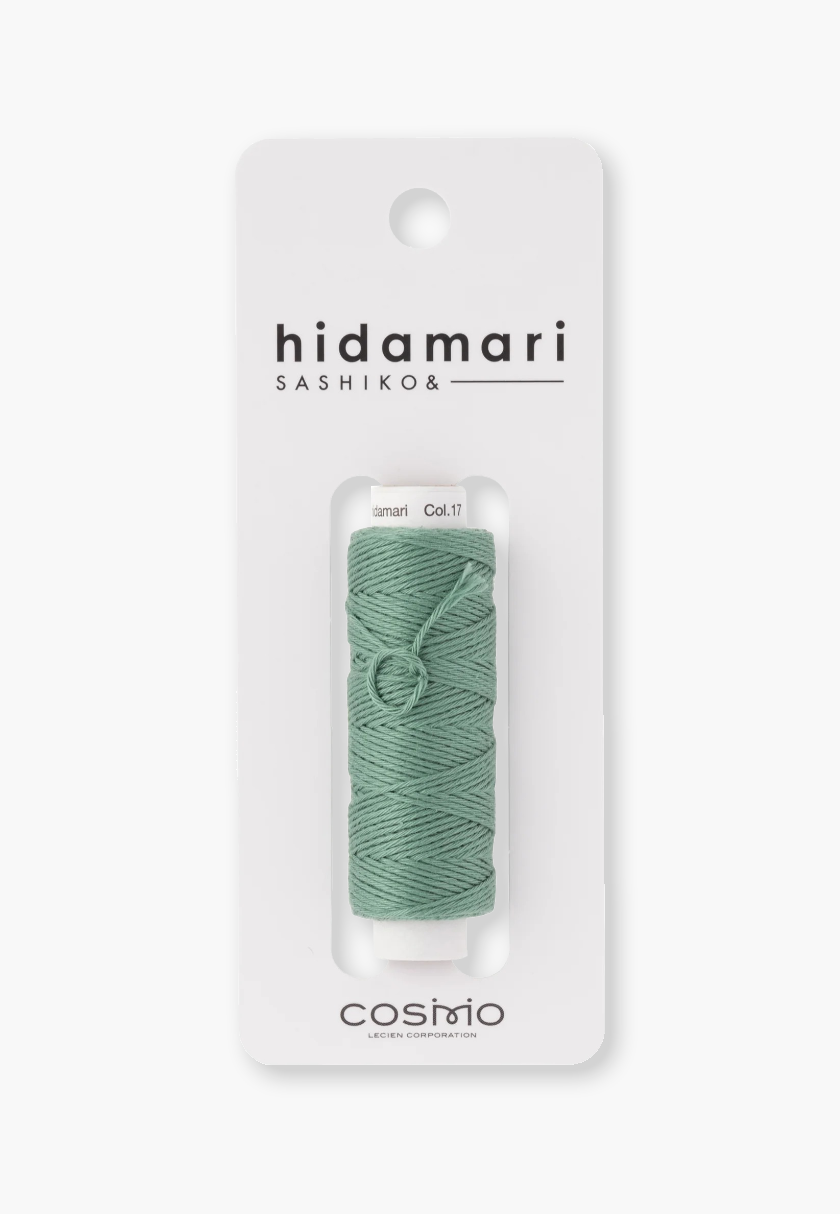 COSMO Hidamari Sashiko Filato 88 – Colore 17 Catnip – 100% cotone solido