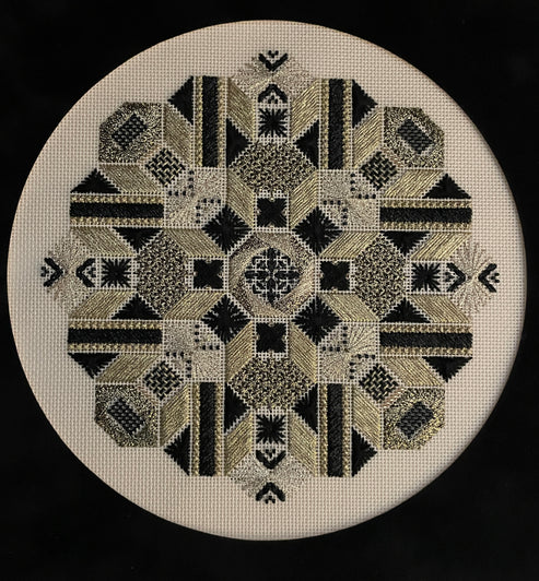 --Gold n' Ebony - Cross Stitch Chart