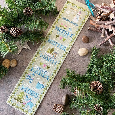 Winter Bell Pull Cross Stitch Pattern