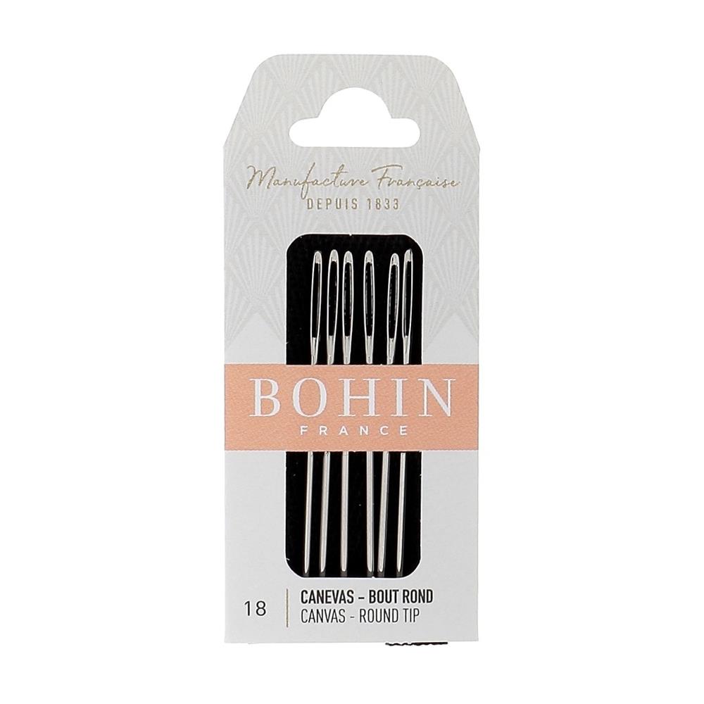 Bohin Cross Stitch Canvas Round Tip Needles Size 18 6/Pkg