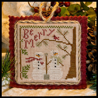 Snow In Love: 2011 Ornament Cross Stitch Pattern by Little House Needleworks