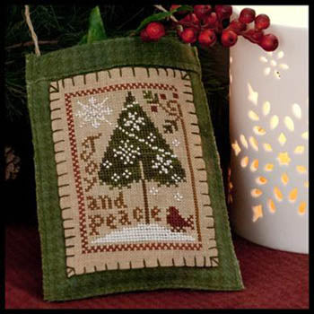 Joy & Peace: 2011 Ornament Cross Stitch Pattern by Little House Needleworks