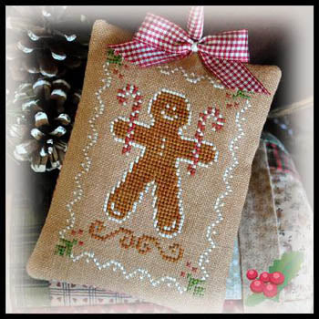 Gingerbread Cookies: 2012 Ornament Cross Stitch Pattern by Little House Needleworks