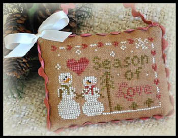 Season Of Love: 2012 Ornament Cross Stitch Pattern by Little House Needleworks