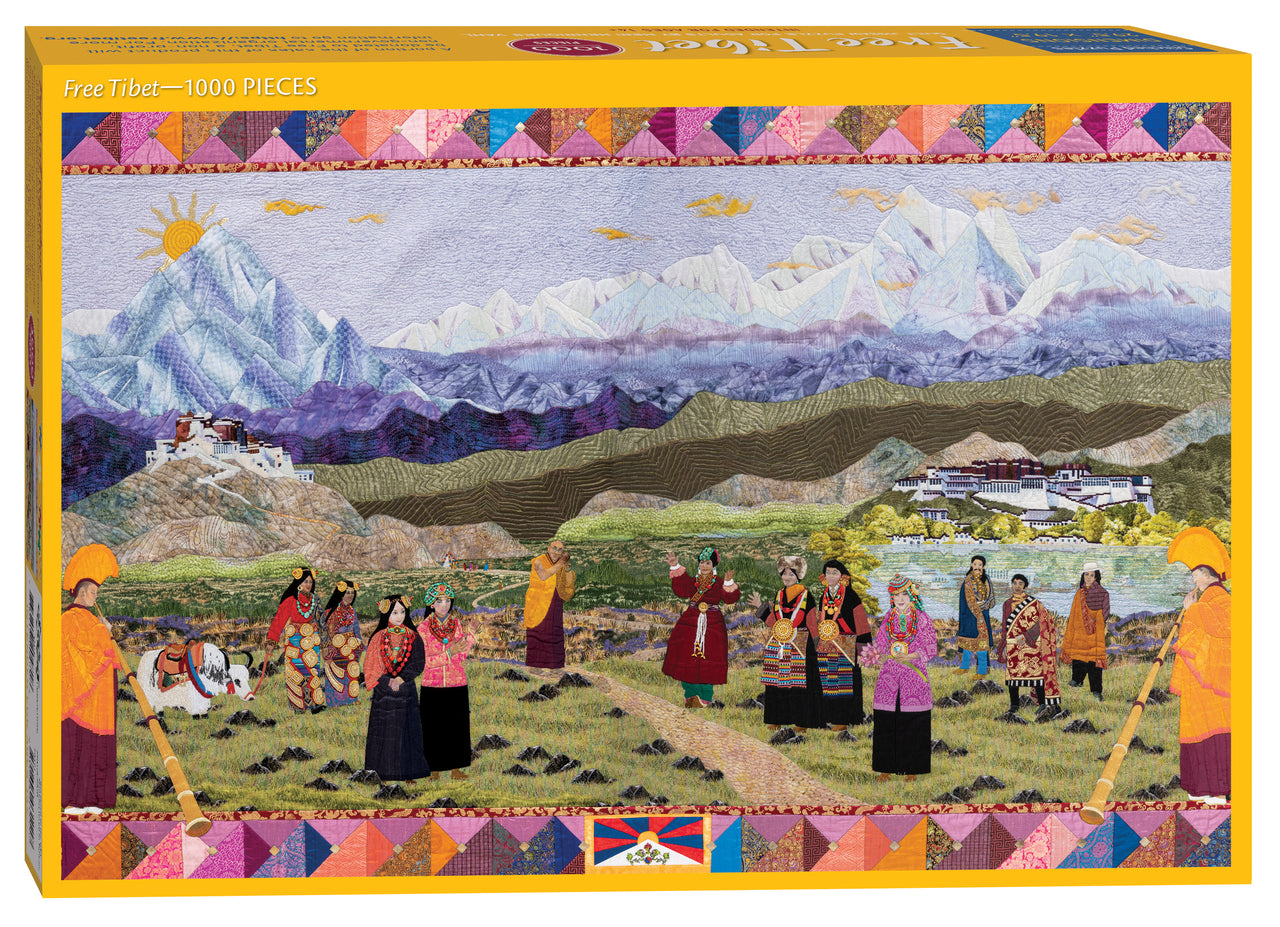 Free Tibet Quilt 1000 Piece Jigsaw Puzzle
