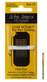 Gold'nGlide Big Eye Quilting Needles