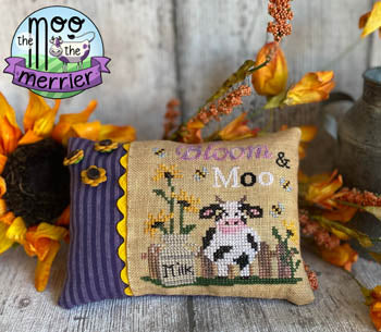 Bloom & Moo Cross Stitch Pattern by Mani di Donna