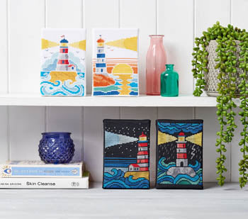 Seashore Lighthouses Cross Stitch Pattern