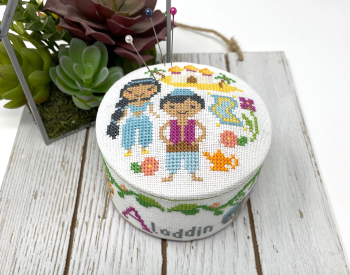 Fairy Tale Pin Cushion: Aladdin Cross Stitch Pattern by Tiny Modernist