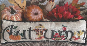 Autumn Pillow Cross Stitch Pattern by Mani di Donna