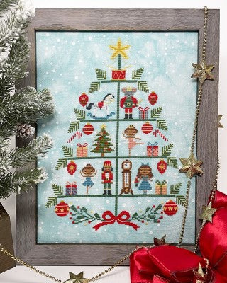 Nutcracker Tree Cross Stitch Pattern by Tiny Modernist