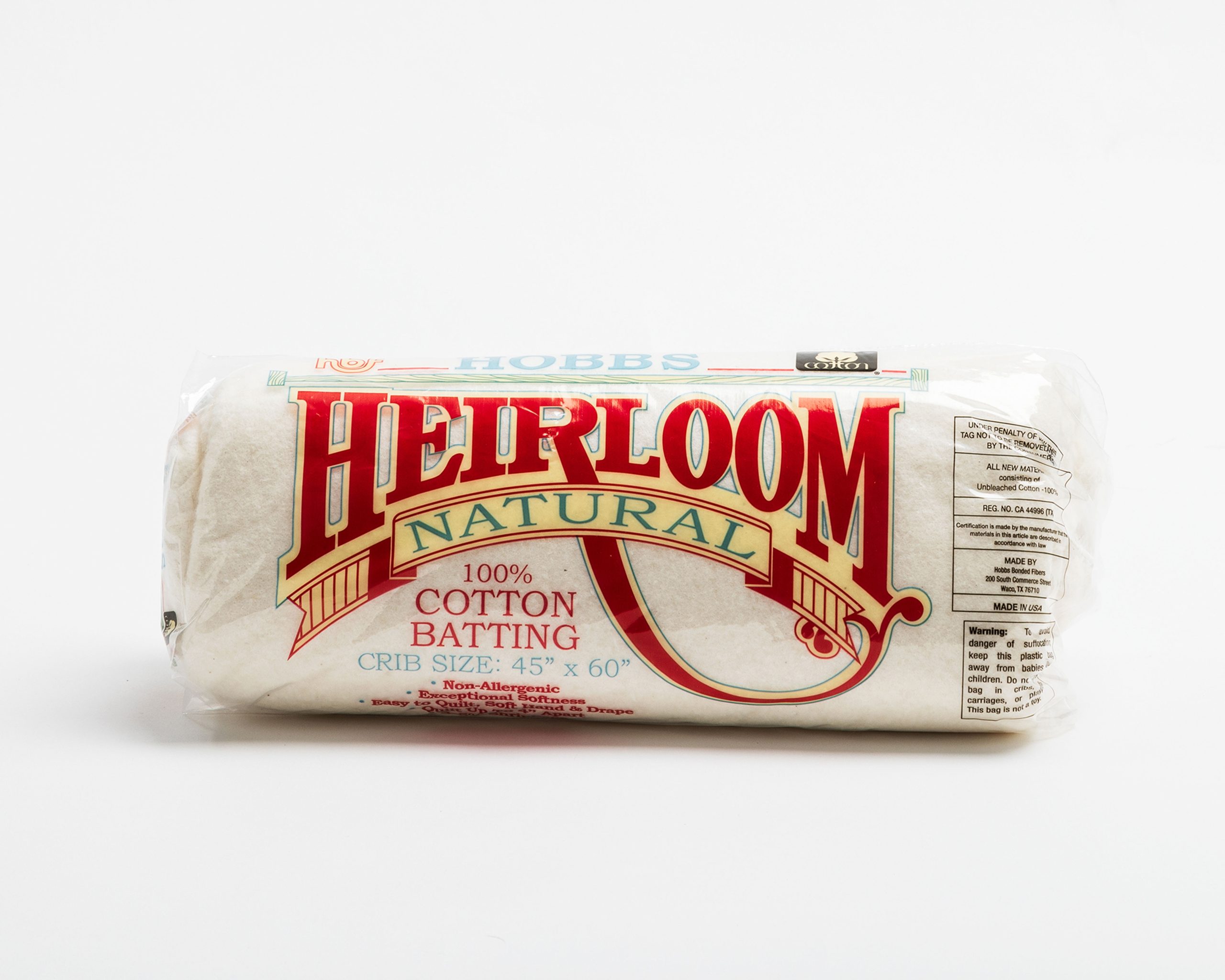 Hobbs Heirloom Natural Cotton Batting