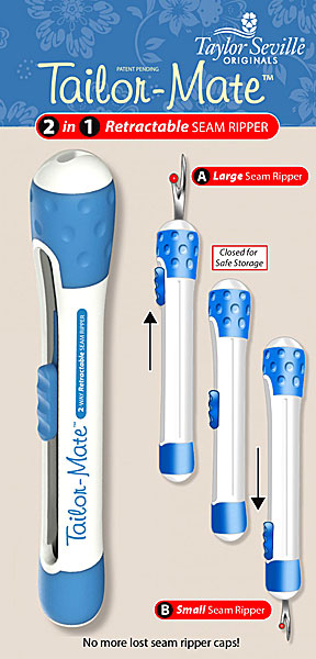 Tailor Mate 2 in 1 Retractable Seam Ripper