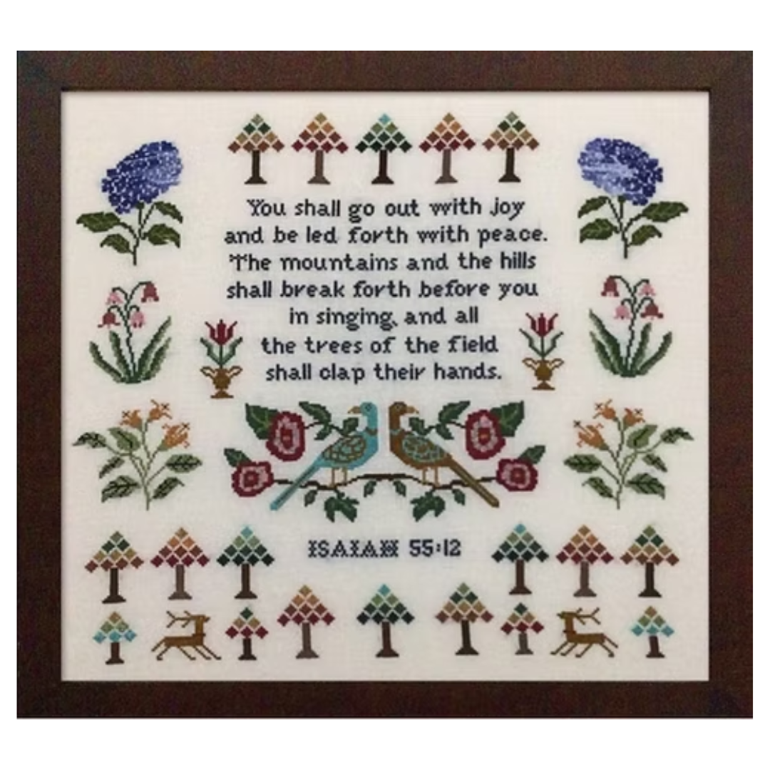 --The Trees Shall Clap Their Hands - Cross Stitch Chart