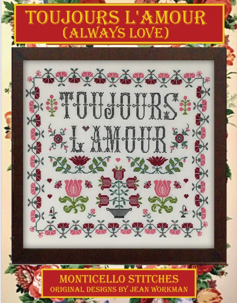 --Toujours L'Amour (Always Love) - Cross Stitch Chart