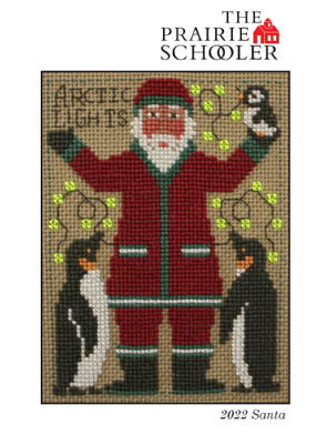 2022 Schooler Santa - Cross Stitch Chart