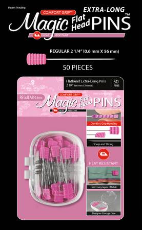 Magic Pins - Flathead - Extra Long Regular 0.6mm - 50pc
