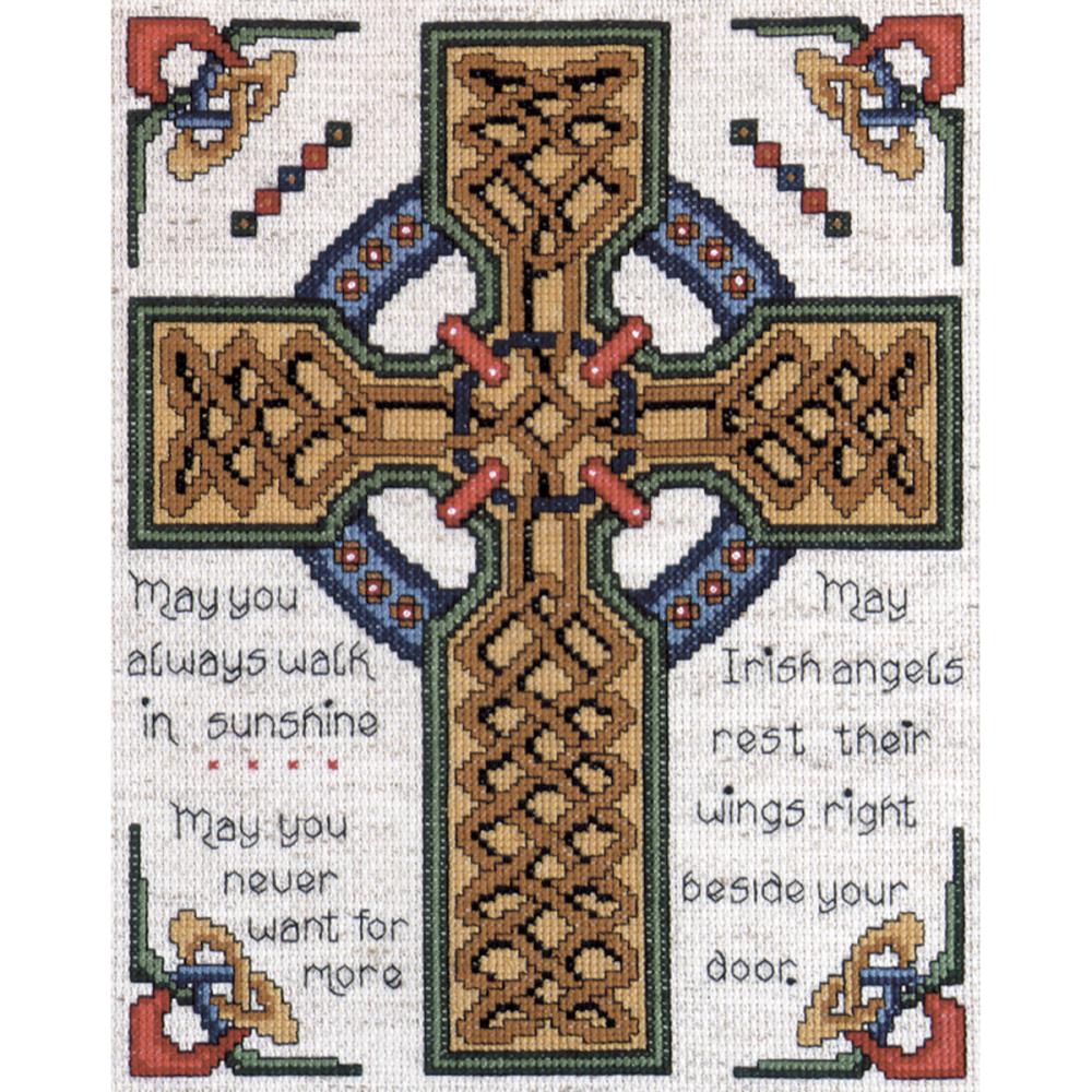 Celtic Cross (14 Count) - Cross Stitch Kit 8"x10"