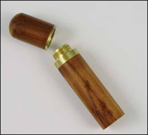 Wood and Brass Needle Holders