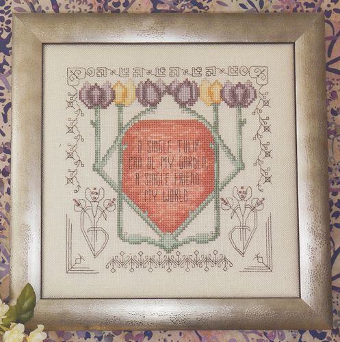 Art Nouveau Tulip - Cross Stitch Chart
