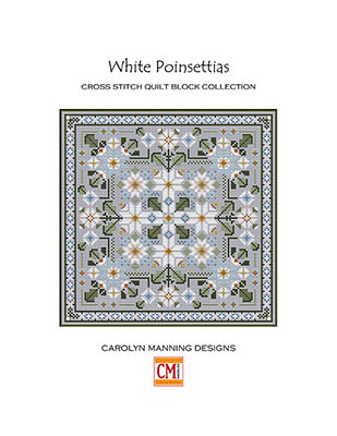 White Poinsettias - Cross Stitch Chart