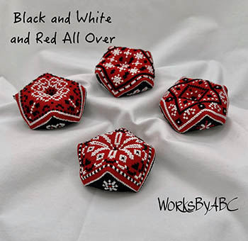 Black And White And Red All Over - Cross Stitch Chart