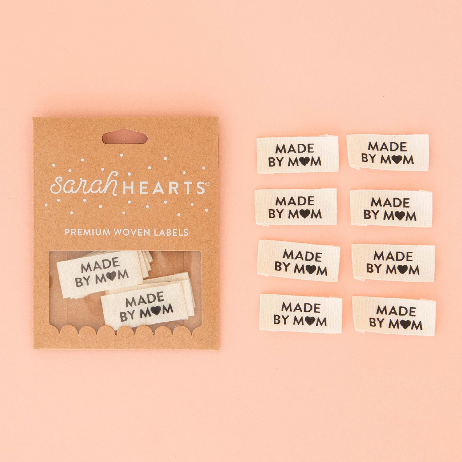 Made by Mom Organic Cotton Labels #SH-LC215 (8/Pkg)