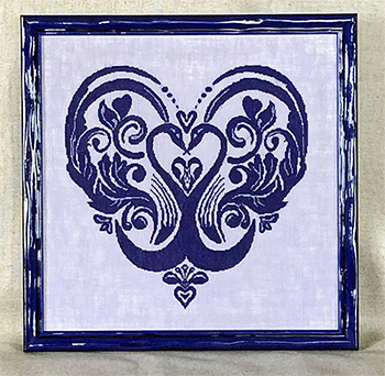 -- Midnight Swans - Cross Stitch Chart