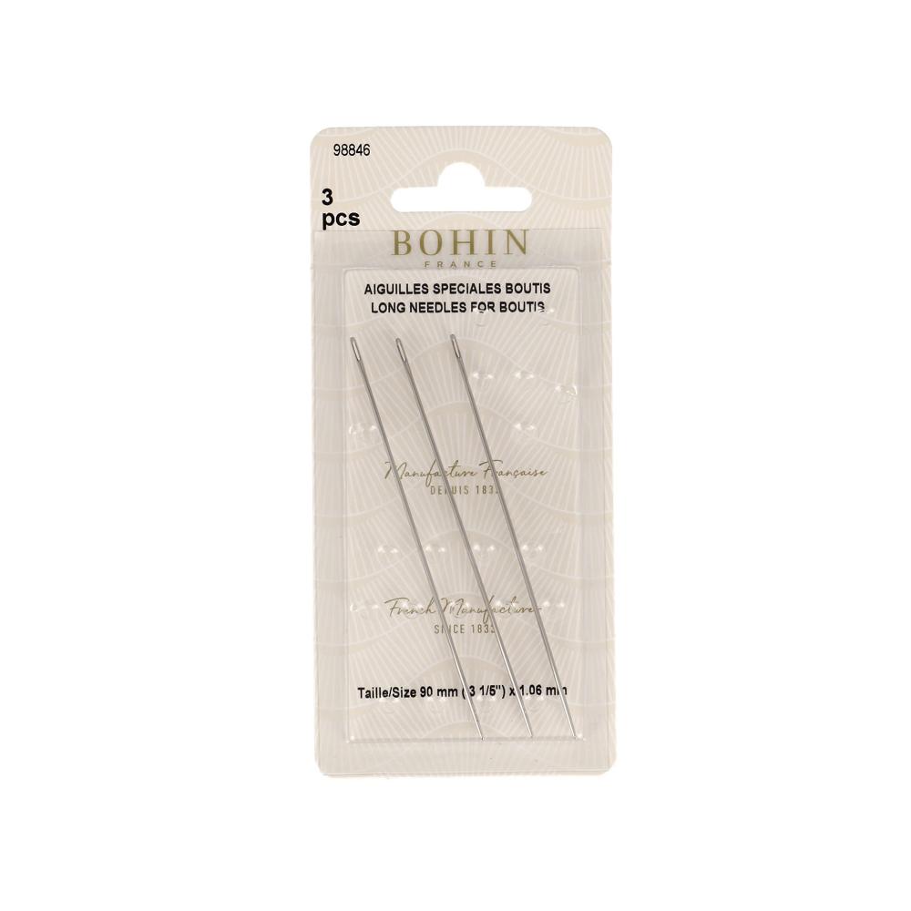 Bohin - Trapunto & Boutis Needles 3 1/5"(106mm) Long - 3Pkg