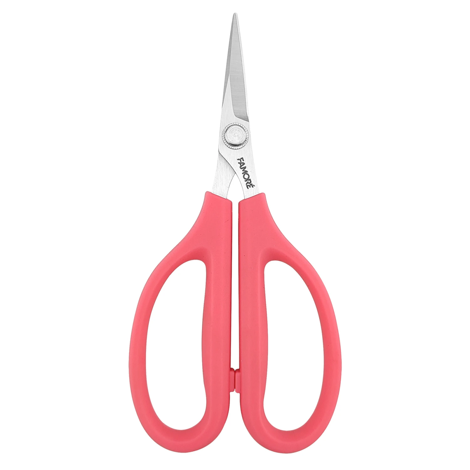 Famore Cutlery - Very Sharp Scissor with Large Pink Comfort Handles 6-1/4" #732SP