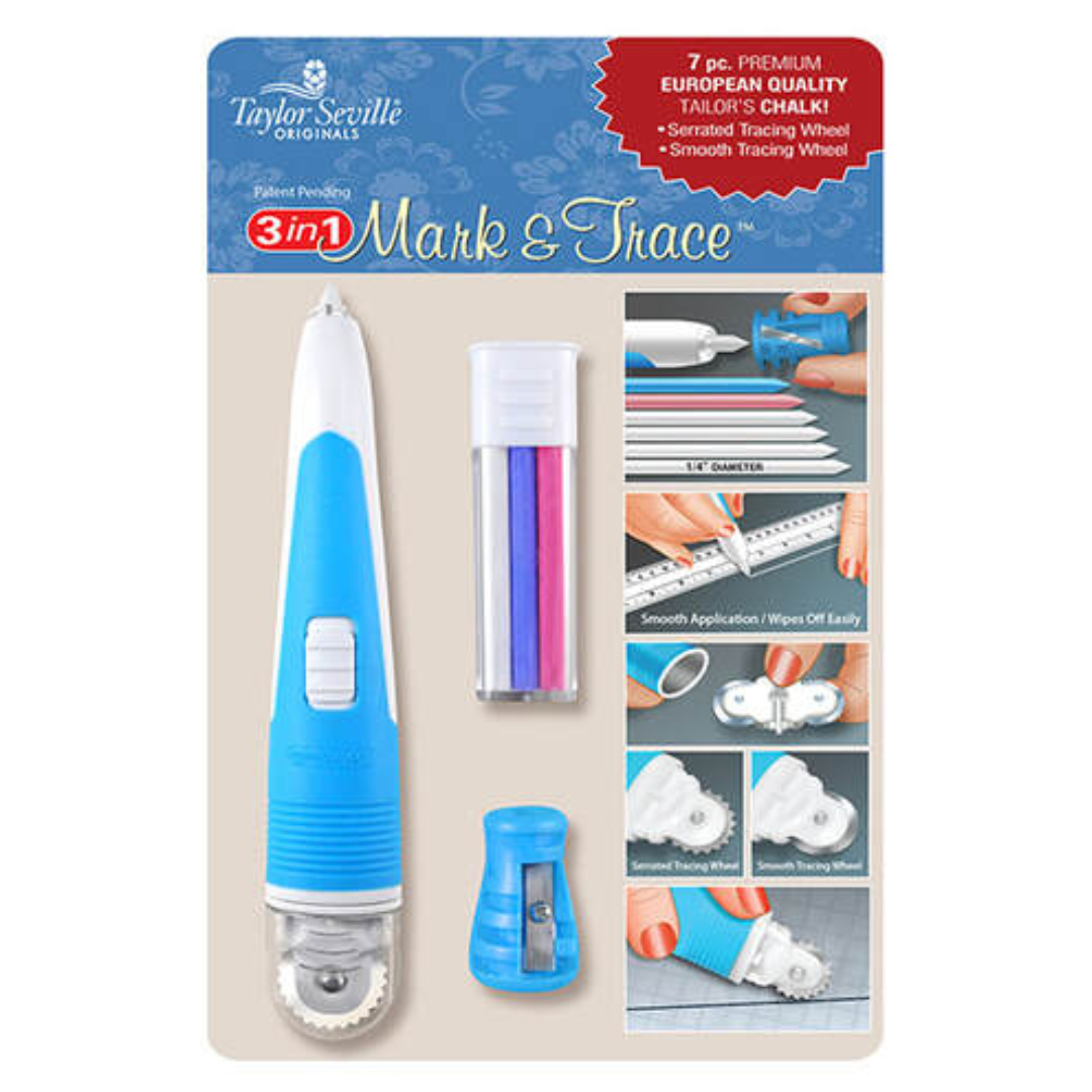 Taylor Seville 3 in 1 Mark & Trace Tailor's chalk and Tracing Wheel