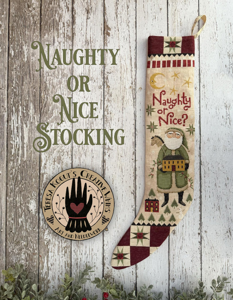 Naughty Or Nice Stocking by Teresa Kogut's Creative Whims