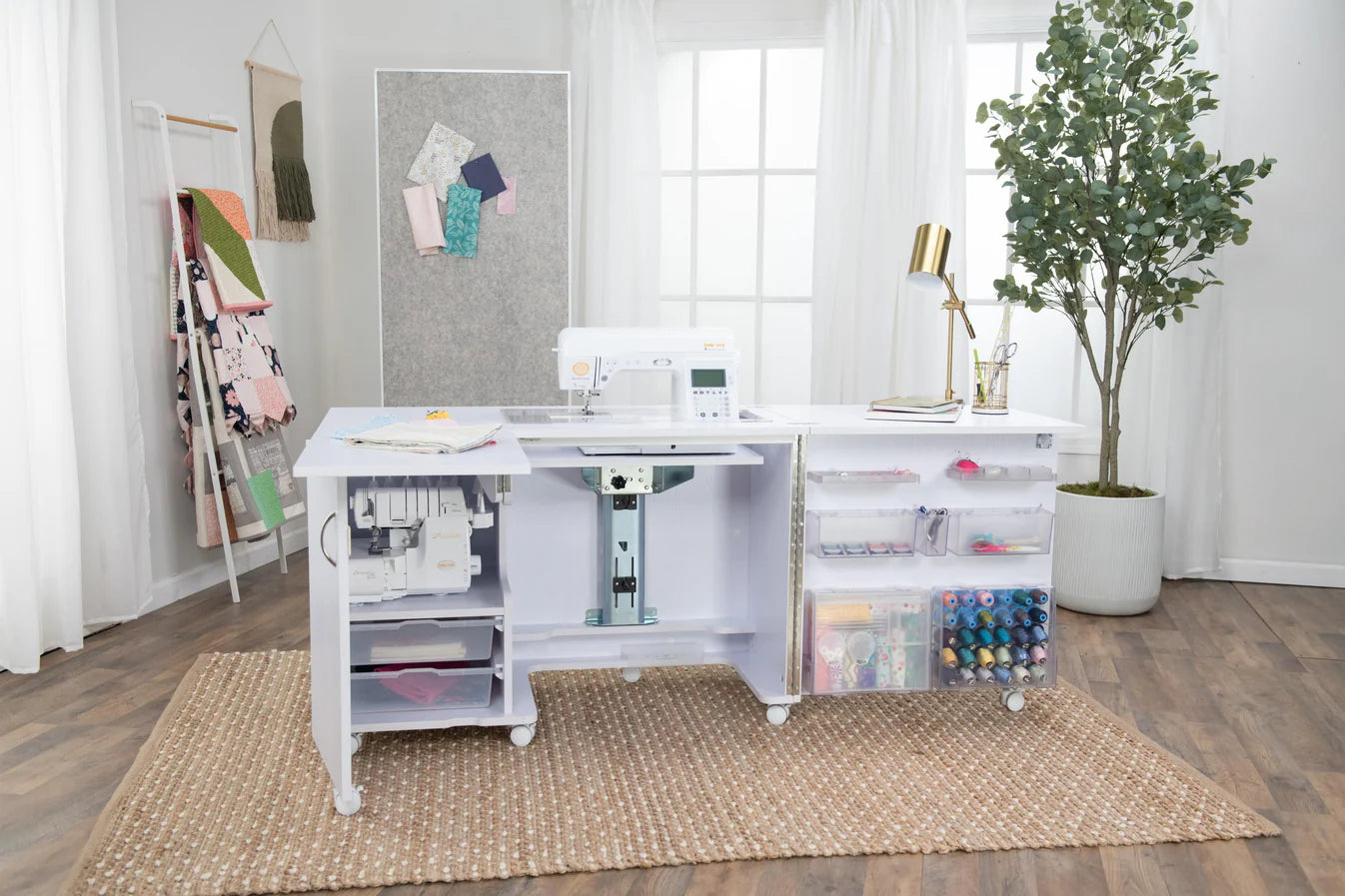 Koala Eclipse Sewing Cabinet in White