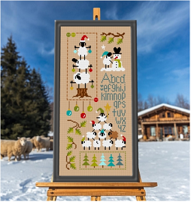 Histoires de Moutons en Hiver 3 - Cross Stitch Chart