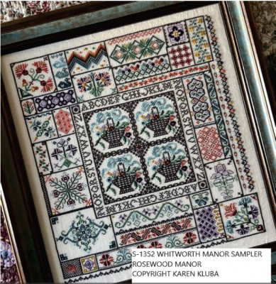 Whitworth Manor Sampler (S-1352) - Cross Stitch Chart