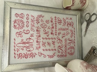 A Floral Script - Cross Stitch Chart