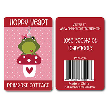 Hoppy Heart Enamel Charm # PCM-034