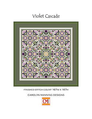 Violet Cascade - Cross Stitch Chart