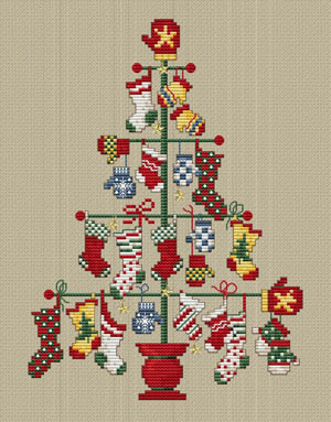 A Pair Tree - Cross Stitch Chart