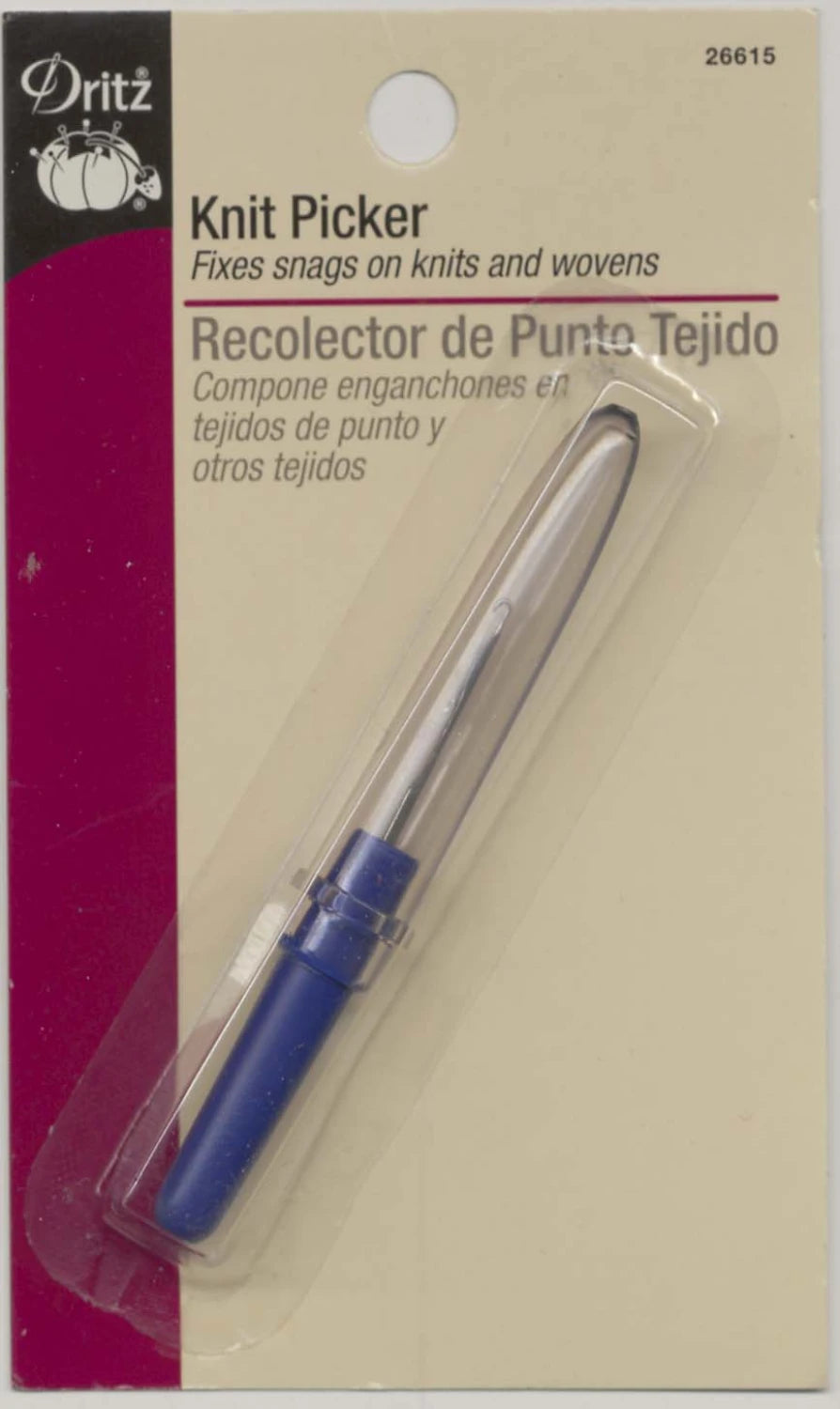 Fine Crochet Hook "Knit Picker" for Repairs by Bohin or Dritz