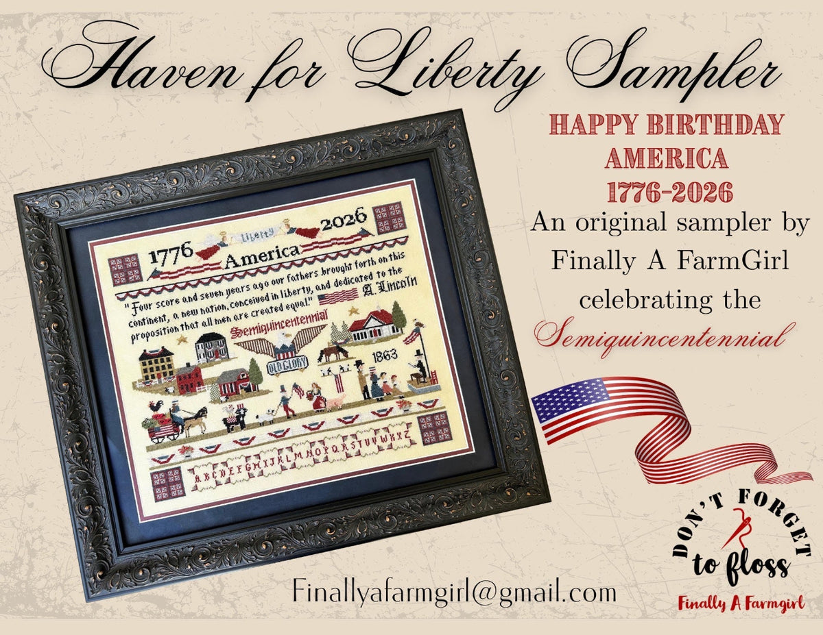 Haven For Liberty Sampler by Finally A Farmgirl Designs