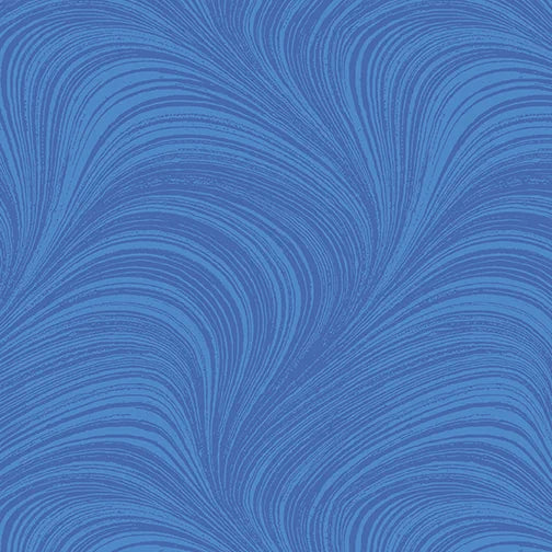 Wave Texture Medium Blue Flannel 108" Wide 3 Yard Quilt Fabric Back Pack
