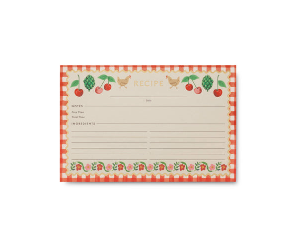 Pack of 12 Cherry Farm Recipe Cards