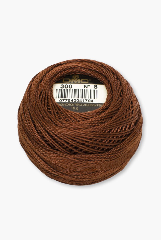 DMC Perlé No. 8 – Color 300 – 100% Cotton – 10 g Thread Ball