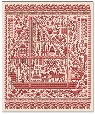 The Big Red Ship of Life - Cross Stitch Chart