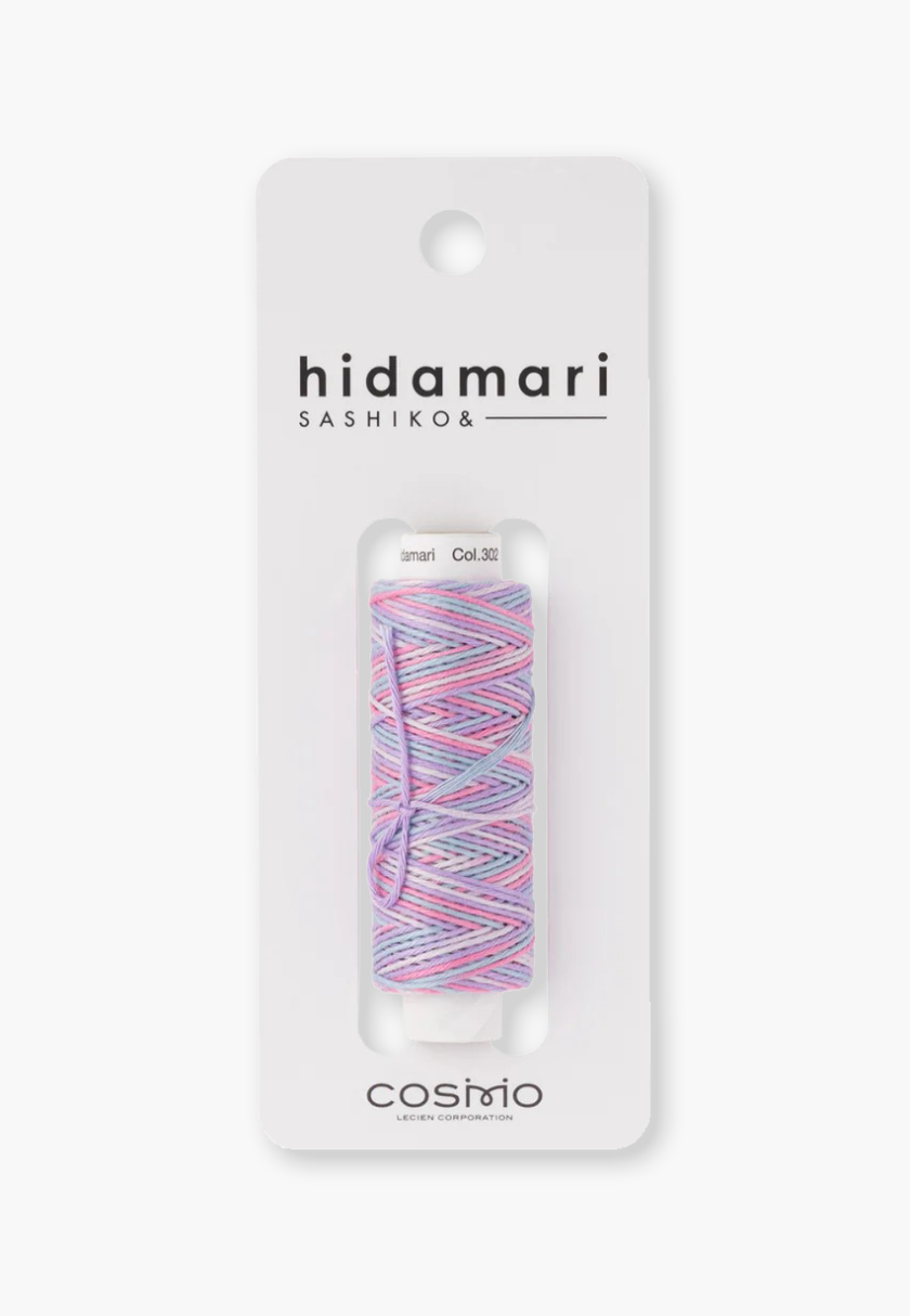 COSMO Hidamari Sashiko Garn 89 – Farbe 302 Cotton Candy – 100% Baumwolle