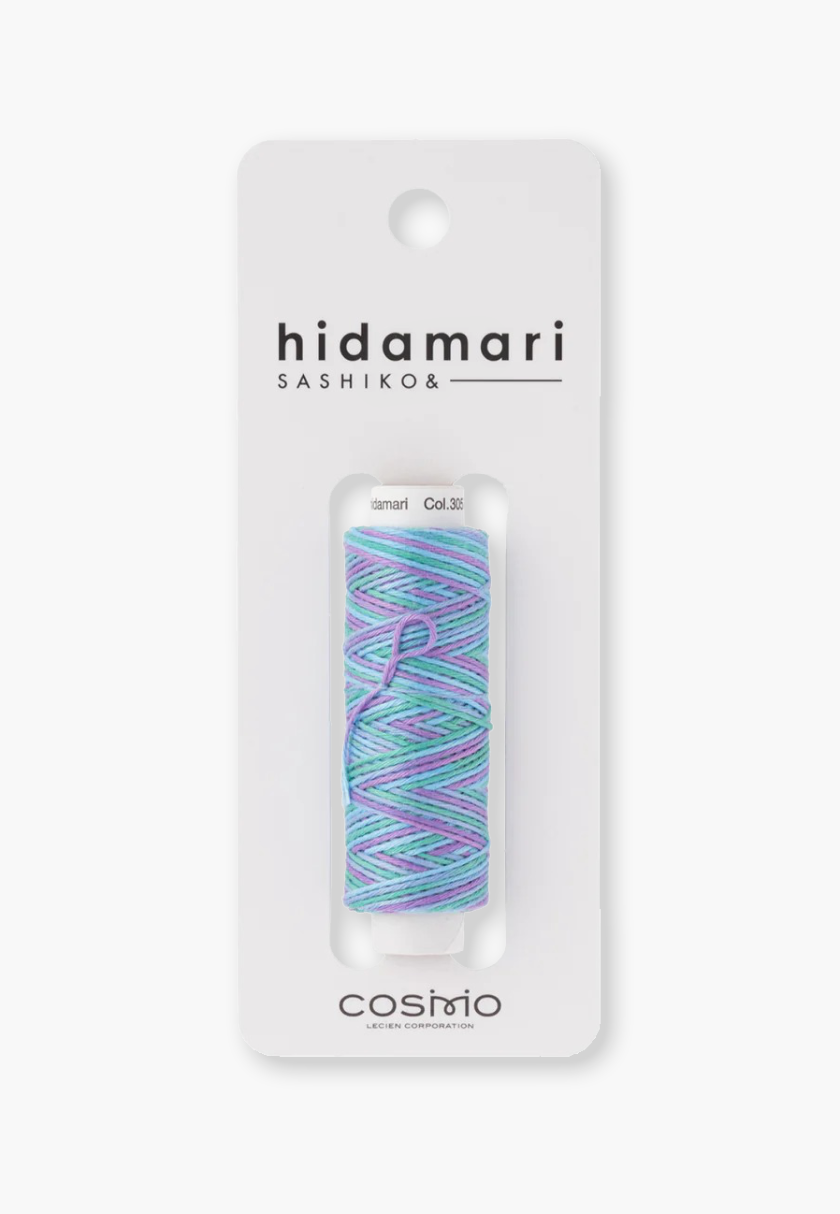 COSMO Hidamari Sashiko Thread 89 – Color 305 Tie Dye – 100% Cotton